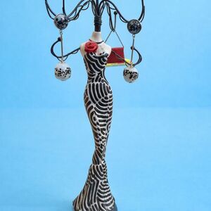 Ulla Johnson Stone Drop Earring New in Box. Black and Light Gray